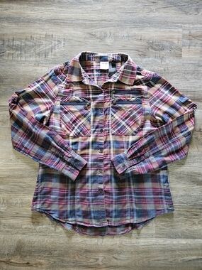 Harley-Davidson Women's Ombre Plaid Button-Down Shirt
